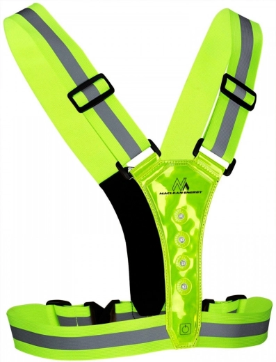 360° visibility with LED and reflective elements