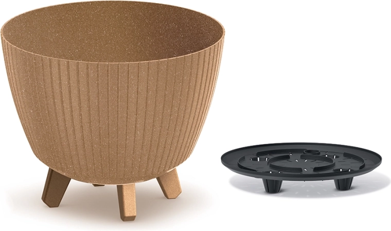 Саксия Lamia Eco Wood 28,8 см натуро
