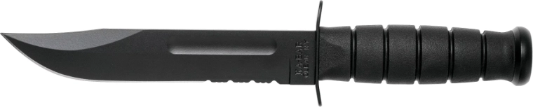 Kabar Full Size Black – тактически боен нож 18 см с кожен калъф