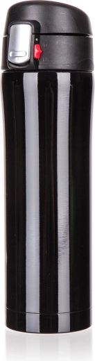 Travel thermos BODO 0.43 l stainless steel – black