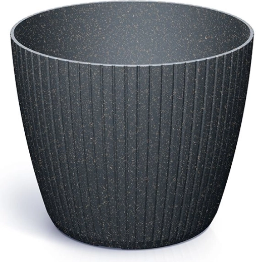 Lamia Eco Wood Flower Pot 11.9 cm anthracite
