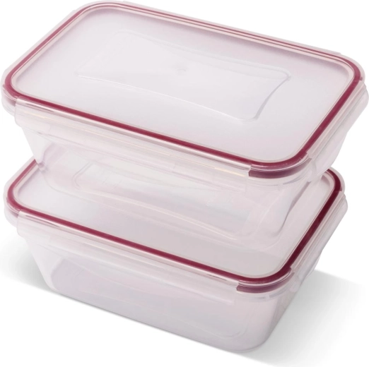 Lamart Clip Set of Rectangular Containers 2 × 700 ml