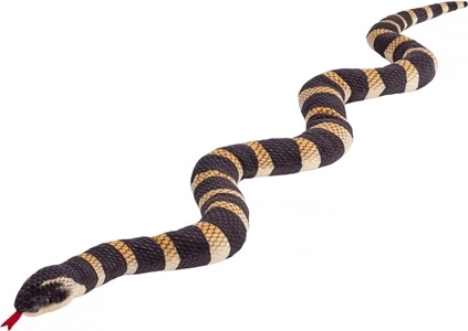 Black flexible hose with zigzag profile, 100 cm