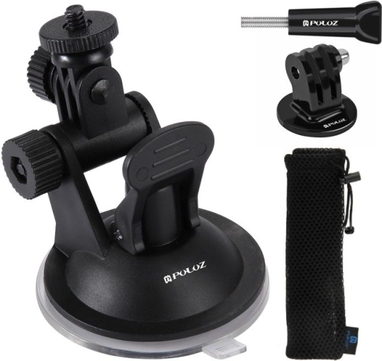 PULUZ glass suction car mount for action cameras