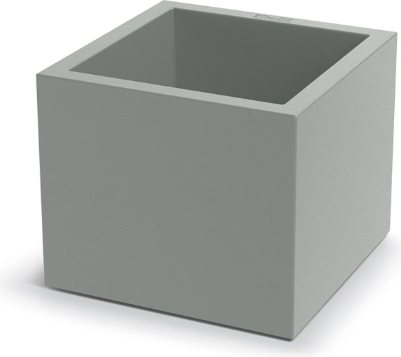 Саксия Cubla Square 38 см в бетонно сиво
