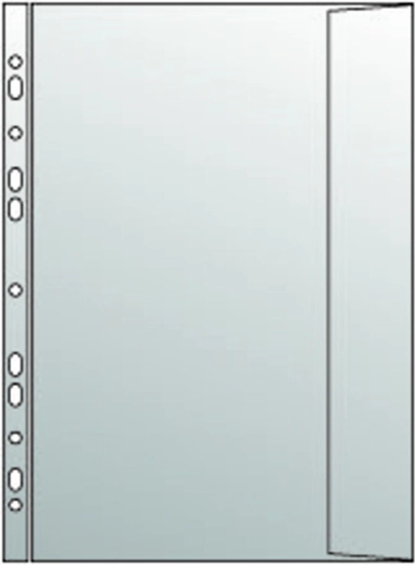 Transparent B4 Sleeve with Flap and Euro Hanger, 120 Microns