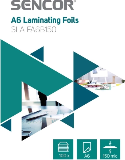 Sencor A6 laminating pouches, 150 microns, 100 pieces