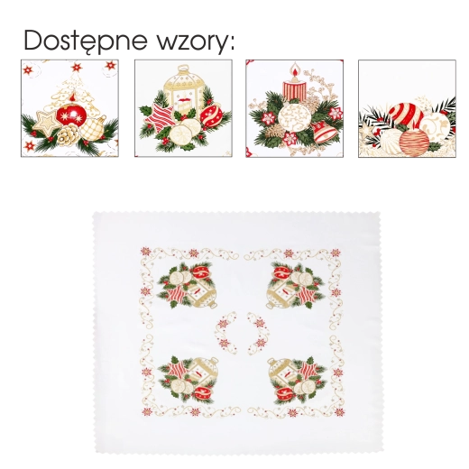 Christmas decorative tablecloth 80 × 80 cm