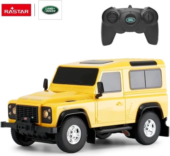 Rastar Land Rover Defender RC кола 1:24 жълта - 1 бр.