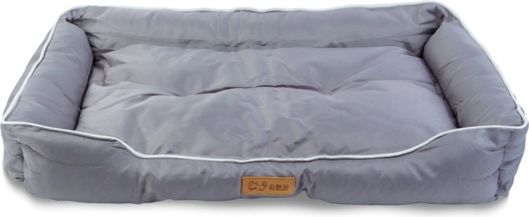Gray padded dog bed 39 × 29 × 7 cm