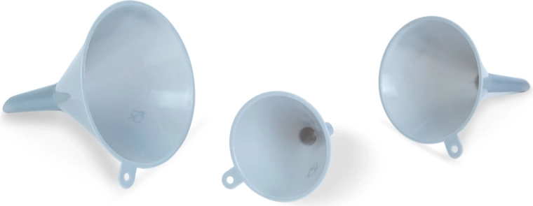 Set of Plastic Funnels, 3 pcs