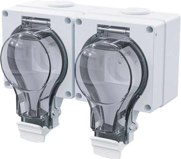 Solight outdoor double socket IP66 - 1 piece