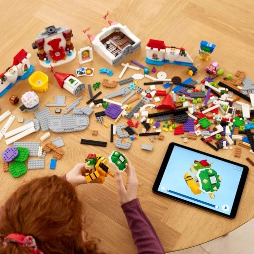 Дигитални инструкции в приложението LEGO Super Mario