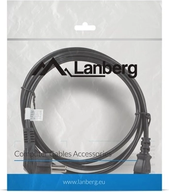Lanberg power cable Schuko (CEE 7/7) – IEC 320 C13, 1.8 m, black