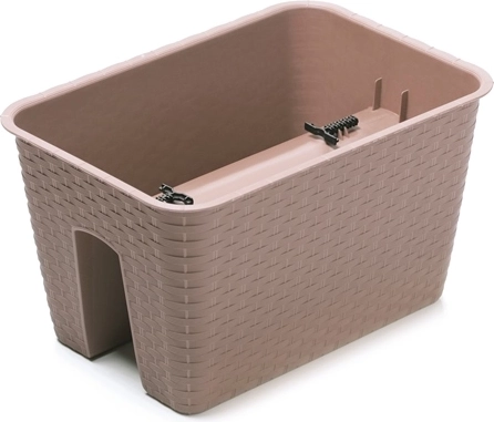 Ratolla Railing Planter 40 cm mocha