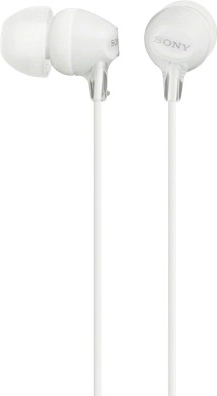 Слушалки Sony MDR-EX15AP с микрофон бели