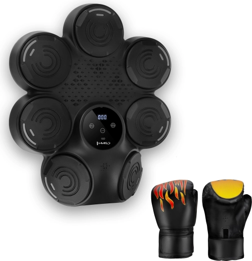 Електронна боксова мишена HMS TB30 с LED и Bluetooth, включително ръкавици