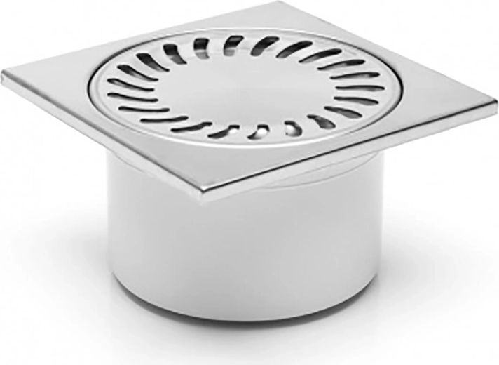 Stainless steel floor drain DN 150 × 150 × 50/84