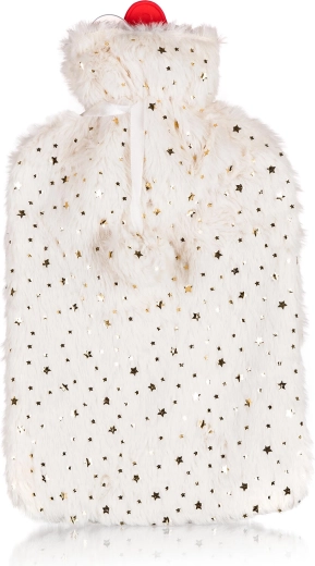 Stars Hot Water Bottle 2 L with Textile Cover