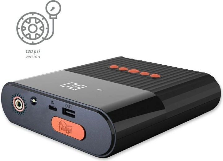 4smarts PitStop+ jump starter with power bank, compressor and LED flashlight