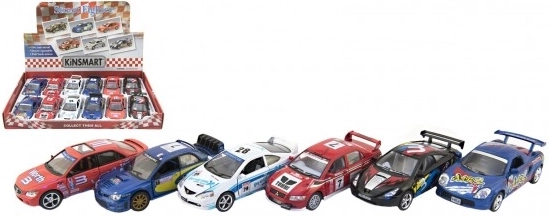 KINSMART Street Fighter racing cars 13 cm with pull-back, 6 types