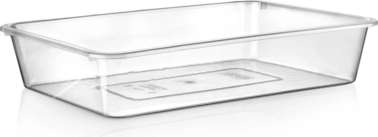 Clear plastic bowl 30 × 21 cm