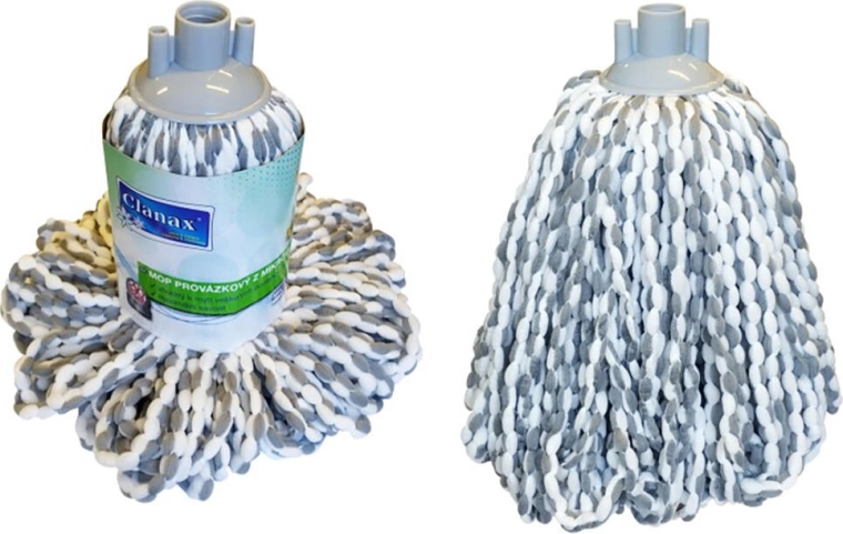 Replacement microfiber mop head 165 g with coarse thread