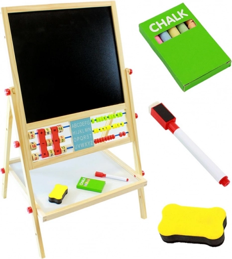Kruzzel double-sided wooden board for children 6-in-1 with accessories