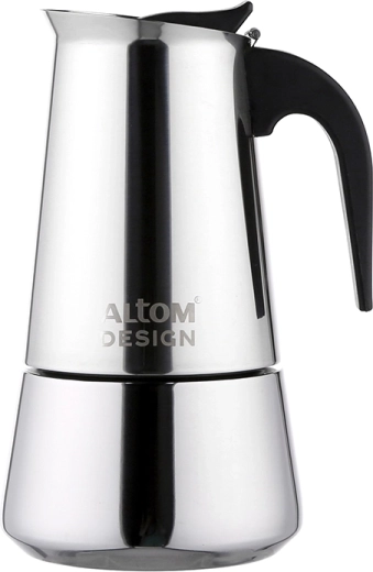 Steel coffee maker Altom Design 200 ml for 4 cups