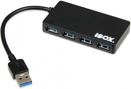 USB хъб 3.0, 4 порта, slim, черен