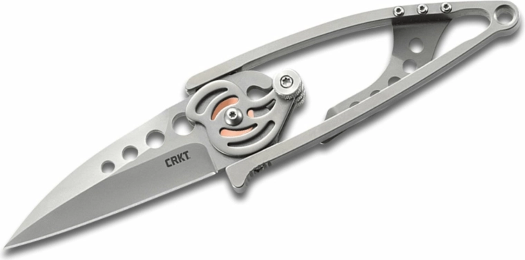 Crkt Snap Lock сребърен джобен нож 6,5 см от неръждаема стомана