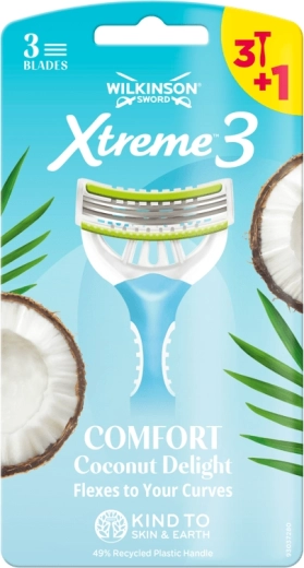 Дамска самобръсначка Wilkinson Xtreme 3 Comfort Coconut Delight 4 бр.