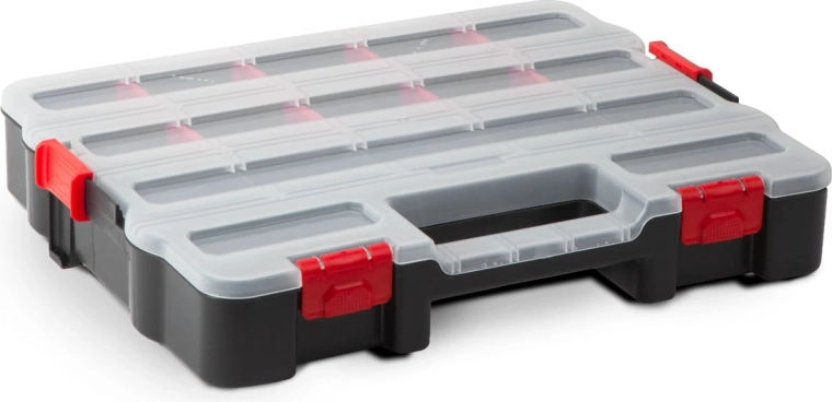 Stackable organizer for small parts 270 × 330 × 60 mm