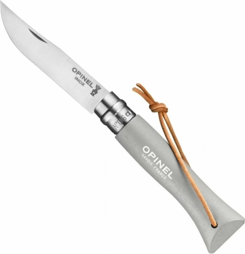 Opinel No.06 Trekking Cloud pocket knife 7 cm, grey, beech wood