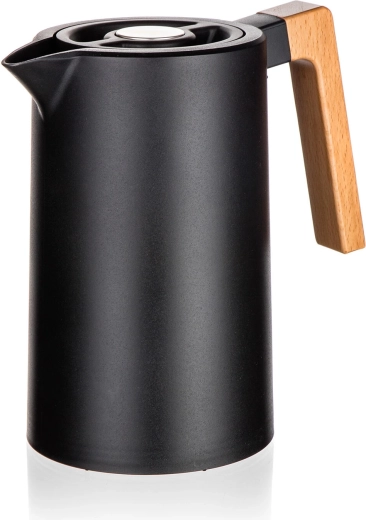 Joyce Vacuum Jug 1 L – stainless steel and plastic, black