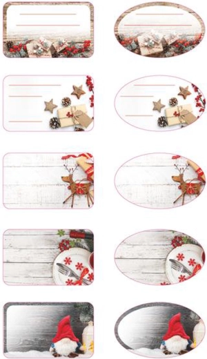 Gift Stickers for Christmas Presents TORO, 96 pcs