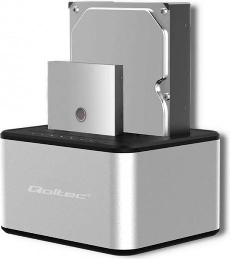 Докинг станция за дискове 2× HDD/SSD 2.5"/3.5" SATA с USB 3.0 и офлайн клониране