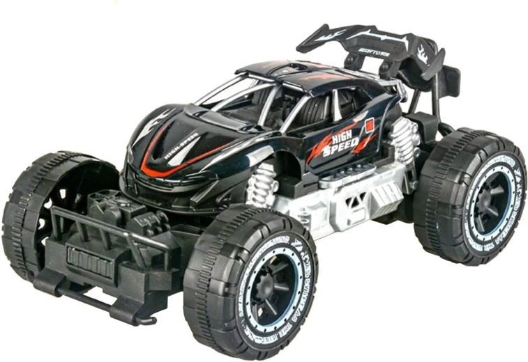 Friction-powered off-road car, black - 1 pc