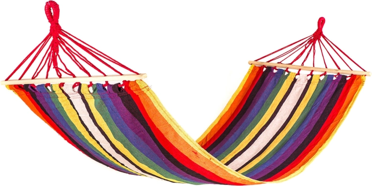 Hanging swinging lounger 200 × 80 cm (red)