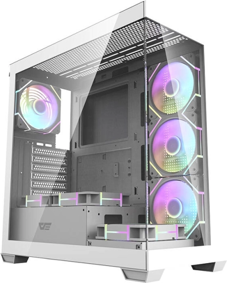 Компютърна кутия darkflash ds900 бяла със 7 argb вентилатора