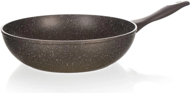 Wok Pan 28 cm with Non-Stick Surface Premium Dark Brown