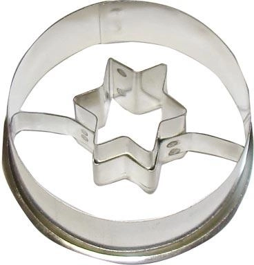 Cookie cutter round with star