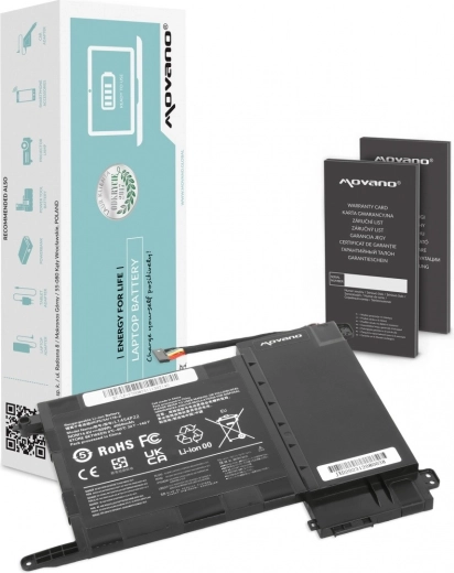 Movano L14S4P22 Battery for Lenovo IdeaPad Y700-15ISK and Y700, 4050 mAh, 60 Wh