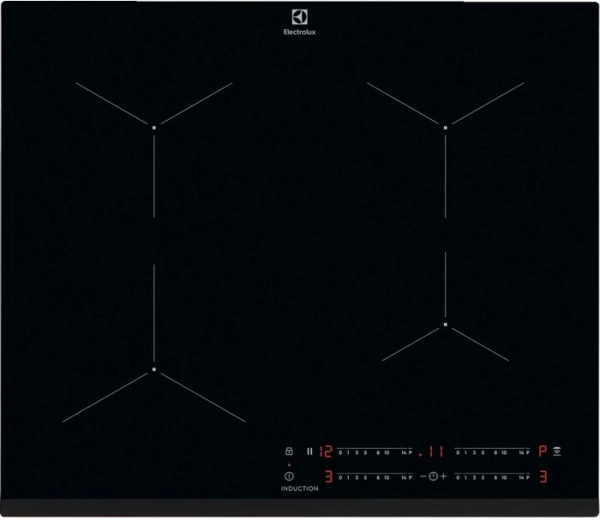 Slim induction hob with Hob2Hood system