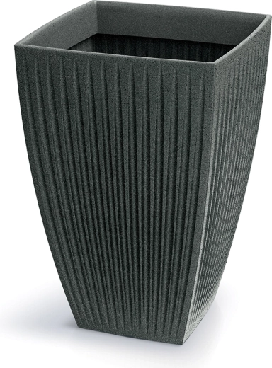 Саксия Latia Square High 40 × 40 × 58 cm – черен гранит