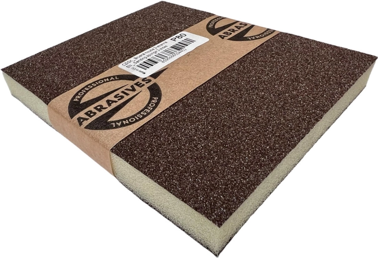 Double-sided sanding sponge 120 × 95 × 10 mm, grit 100