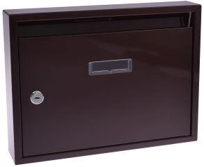 Apartment mailbox 320 × 240 × 60 mm brown without holes
