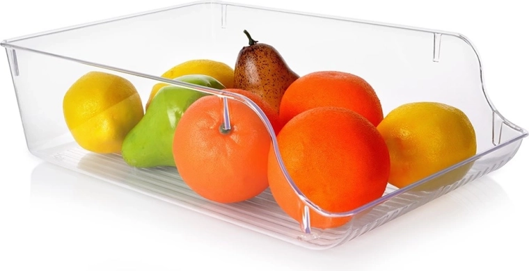 Refrigerator Organizer 35 × 22.5 × 10 cm – transparent plastic box