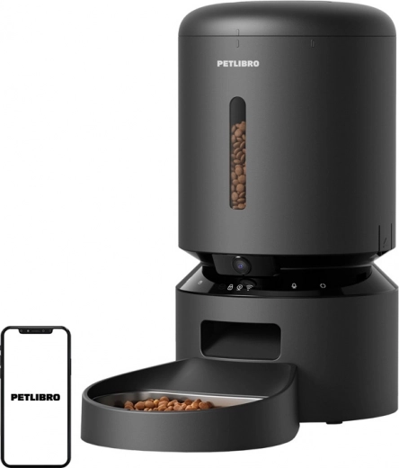 Дозатор за храна с камера Petlibro Granary 5 l бял