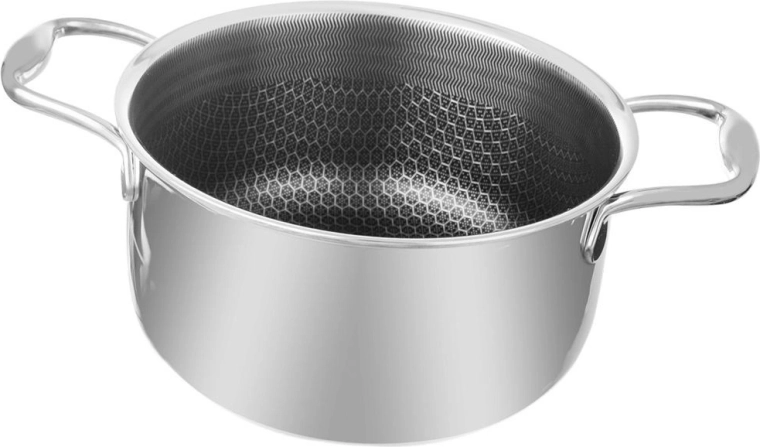 Неръждаема тенджера COOKCELL 26 см, 7 л с незалепващо покритие